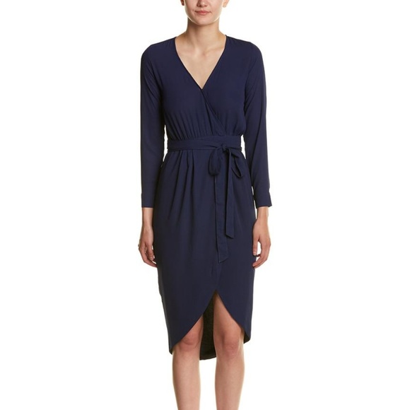 Yumi Kim Dresses & Skirts - Yumi Kim All My Love Navy Blue Wrap Dress Sz XS